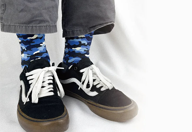 迷彩-藍 厚襪款(2種尺寸) 